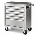 Carrello portautensili in acciaio inox con 6 cassetti e ruote girevoli